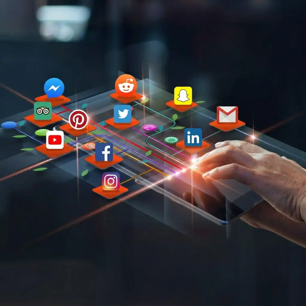 redes sociais de empresas